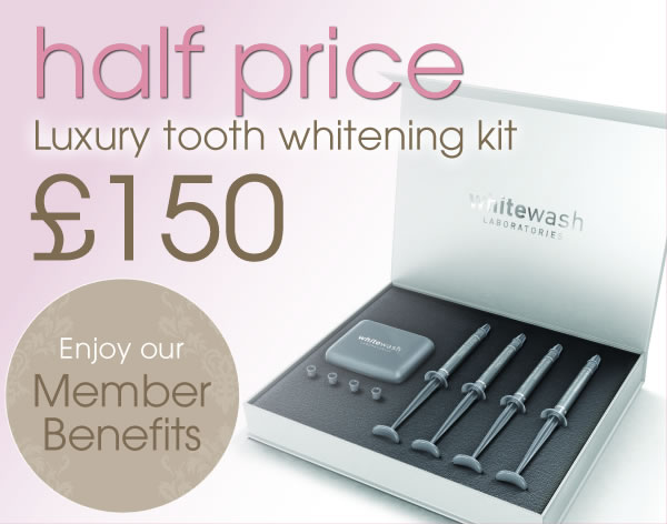 half price tooth whitening kit for our members